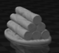 Log Pile with Base 3D model
