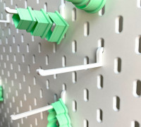 Pegboard Hanger for Cutters 3D model