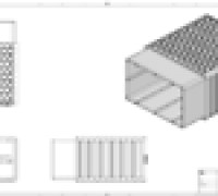 Hex Pattern Tactical Container 3D model