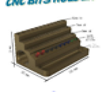CNC bits Holder V.1 3D model