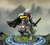 Paladin, D&D Character 3D model
