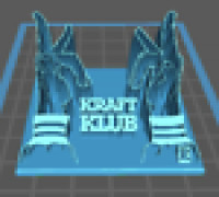 Kraftklub Sign Stand 3D model