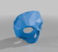 Poly Skull Mask V1 3D model