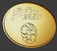Dio brando - Jojo- Moneda 3D model