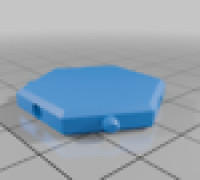 hex game pice 3D model