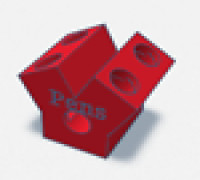 Engine Pen Holder 3D model