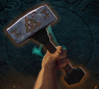 Valhalla hammer low poly 3D model