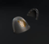 Tryzub pauldron 3D model
