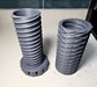 Triple Threaded Cylinder Assembly 3D model
