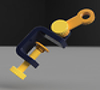 Clamp with Connection (Multifunctional Arm) 3D model