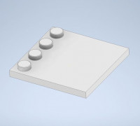 Lego Fliese 4x4 3D model