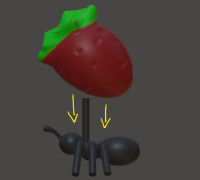 Ant workers party picks.awesome for spring 3D model