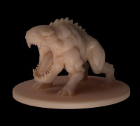 Maw Beast Tabletop RPG Mini 3D model