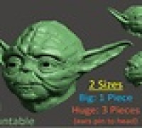 Yoda Head For Wall (Large) 3D model
