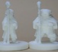 Halfling Wizard (20mm + chonky version) (DND / TTRPG) 3D model