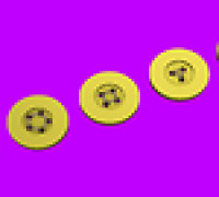 Sewing buttons #003 3D model
