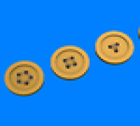 Sewing buttons #002 3D model