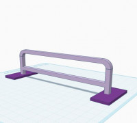 Fingerboard rail 3D model
