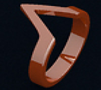 Shark Tooth Ring. 3D model