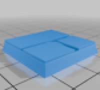 25mm Miniatures Square Base Cobbles Set 3D model