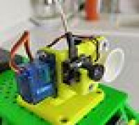Rotating camera mount with spotlight 3D model