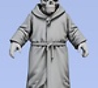 Skull Monk 3D model