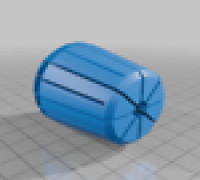 Hex ER-40 collet 3D model