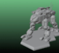 Blue Flame Battlemech (Generation 3) 3D model