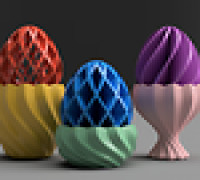 Egg cup holder 3D model