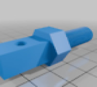3/8 threaded screw for microphone stand / arm 3D model