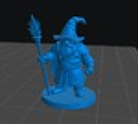 Gnome Wizard Male 3D model