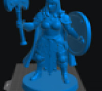 Dwarf Cleric Female 3D model