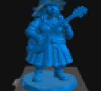 Dwarf Bard Female 3D model