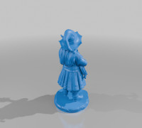 Dwarf Female all core classes 3D model