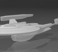 STO - Federation - Theseus-Prototype-class Miracle Worker Destroyer 3D model