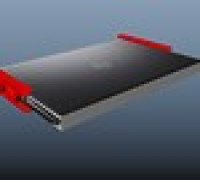 Under desk laptop mount 3D model