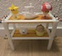 Desktop Pencil Shelf 3D model
