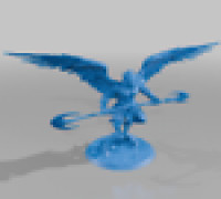 Aarakokra Barbarian with Base 3D model
