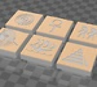 Basic temple symbol floors (Dragon Blocks compatible) 3D model