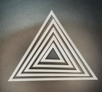 Triangle cookie cutters 3D model