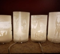 Hogwarts lithophane lamp 3D model