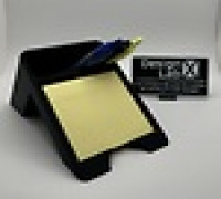 Tilted Pen & Sticky Note Holder - designx-lab.com 3D model