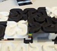 Hilbert curve marble run roller coaster modules 3D model