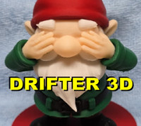 See No Evil Gnome - Multicolor 3D model