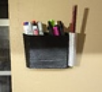 Wall Mounted Pencil Holder 3D model