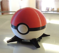 Pokeball (with button-release lid) 3D model
