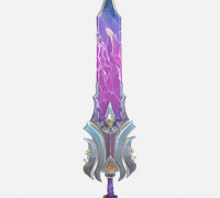 crystal sword 3D model