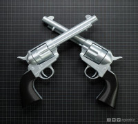 Cattleman Revolver - Colt Model 1873 Single Action Army Revolver 3D model