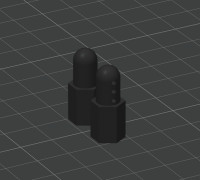 Kamtec F2 rear post 3D model