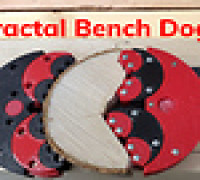 Fractal bench dog/clamp - Improved Version 3D model